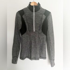 Lululemon Run Your Heart Out Pullover Heathered Black Size 6